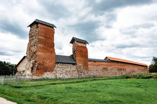 Ruins Ancient Fortress Castle Krevo Belarus — Stock Photo, Image