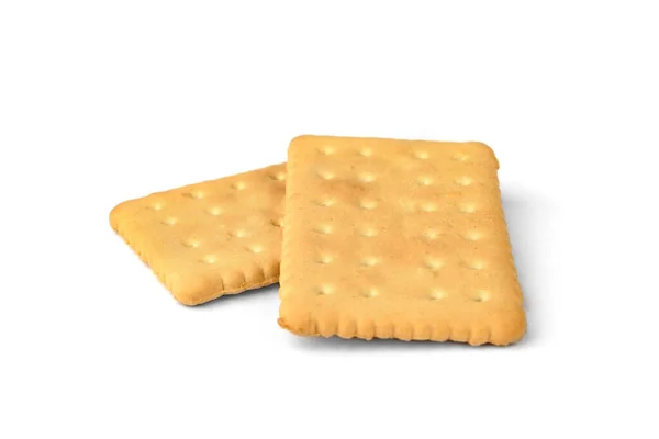 Cracker Isolato Sfondo Bianco — Foto Stock