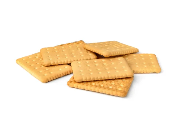 Cracker Isolato Sfondo Bianco — Foto Stock
