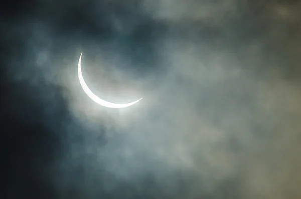 Éclipse solaire partielle Photo De Stock