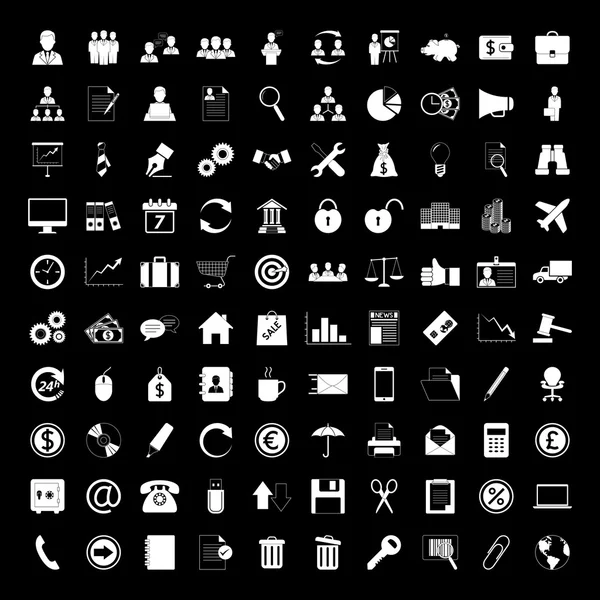 İş Icons set - insan kaynakları, finans ve ofis