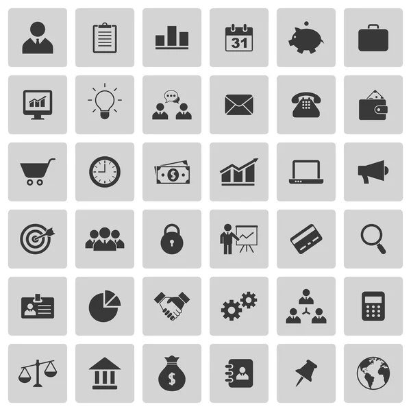 Iconos de negocios — Vector de stock