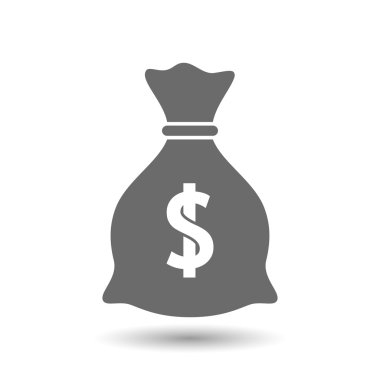 vektör para çantası simgesini