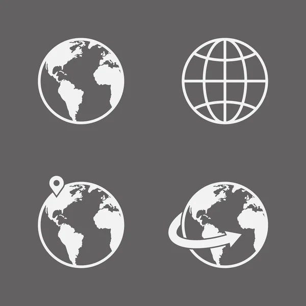 Vektör küre Icons set