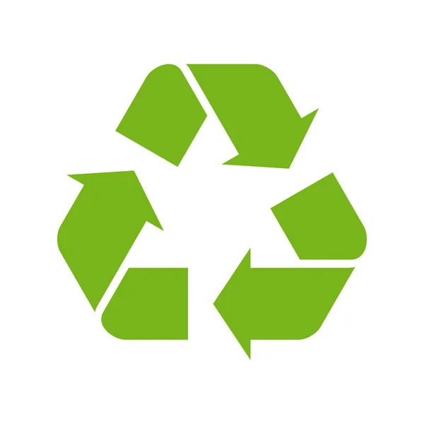 Grünes Recycling-Symbol — Stockvektor