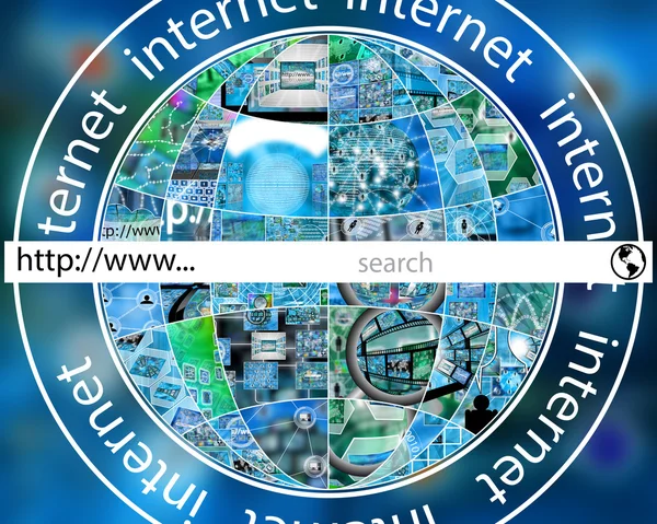 Mundo de internet — Foto de Stock