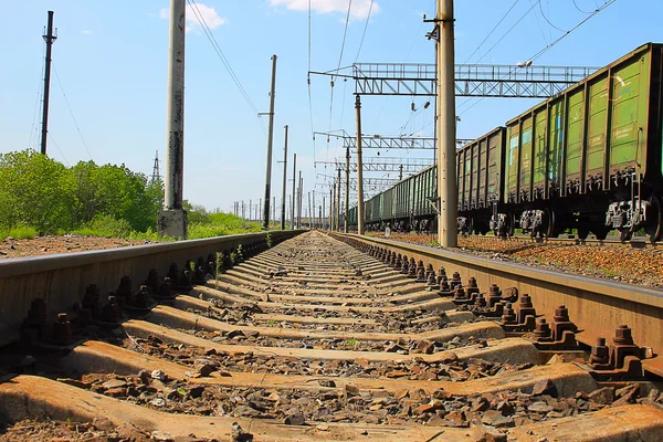 Ferroviária e carris — Fotografia de Stock