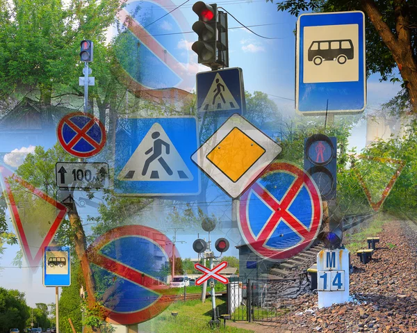 Street road sign — Stock Photo, Image