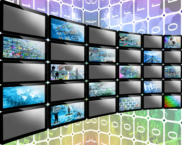 TV muur — Stockfoto