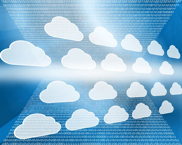 Felhők az interneten — Stock Fotó