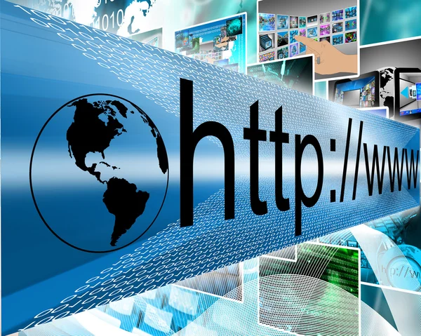 Enlace a internet — Foto de Stock