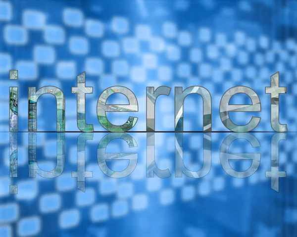 Palabra INTERNET — Foto de Stock