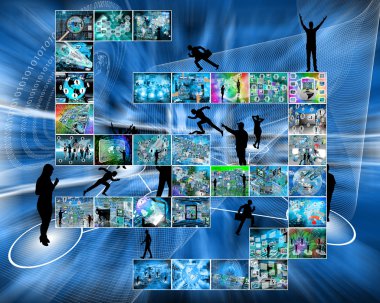 görüntüleri ve siluetleri