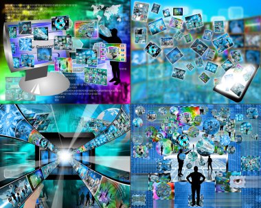 dört fotoğraf bir dizi