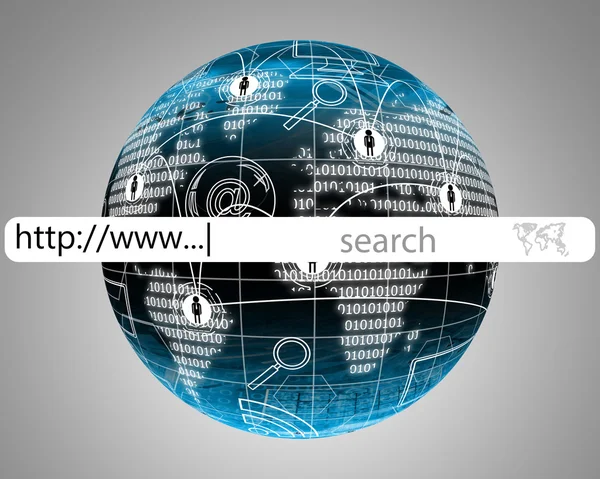 Wereld van internet — Stockfoto