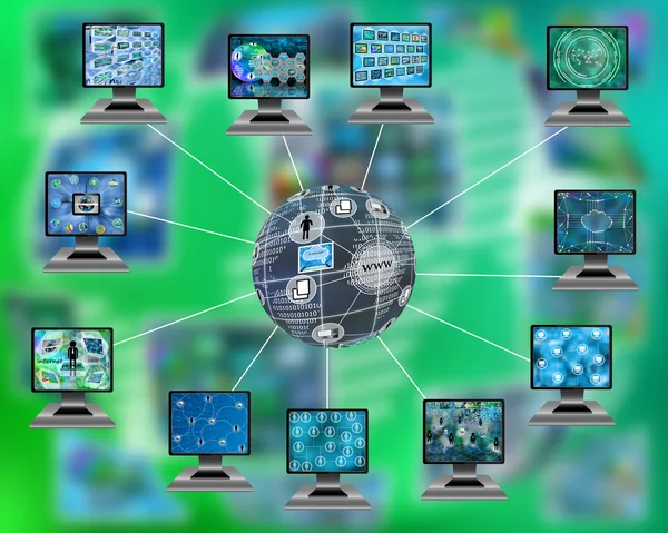 Internet dünyası — Stok fotoğraf