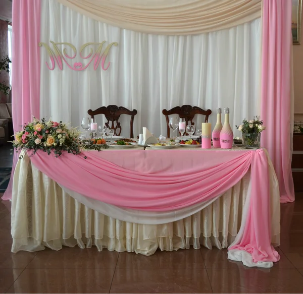 Святковий весільний стіл Ліцензійні Стокові Фото