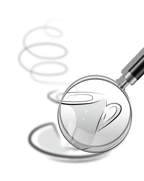 Skizzenillustration - Tasse Kaffee in 2D-Software — Stockfoto