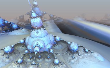 fraktal elemanları ile kompozisyon