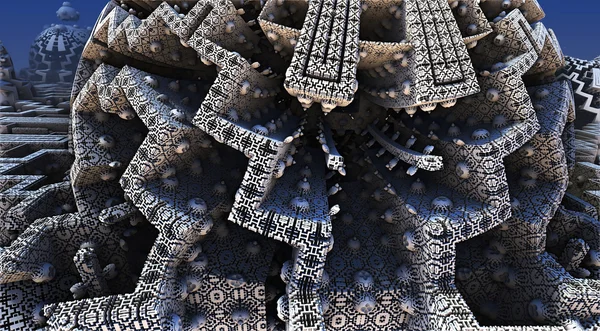 Composição com elementos fractais — Fotografia de Stock
