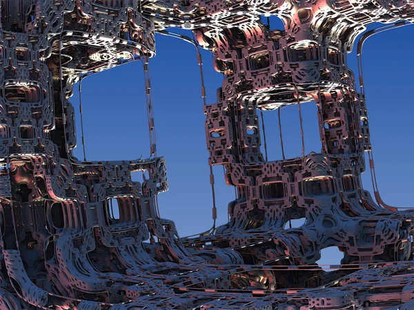 Diseño fractal abstracto colorido 3D —  Fotos de Stock