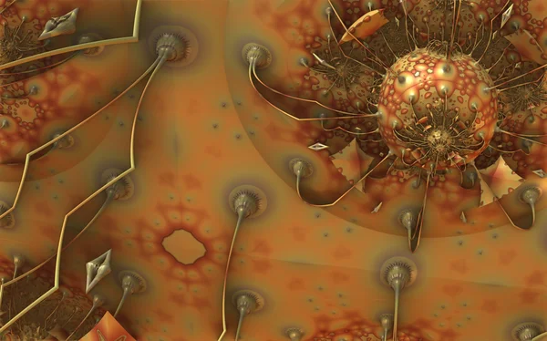 3D-rendering av cancer Cell i människokroppen — Stockfoto