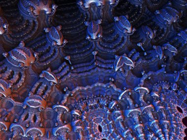 3D illüstrasyon soyut geometrik kompozisyon dijital sanat eserleri.