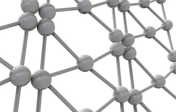 3d render illustration of molecular mesh structure — Stock Photo, Image