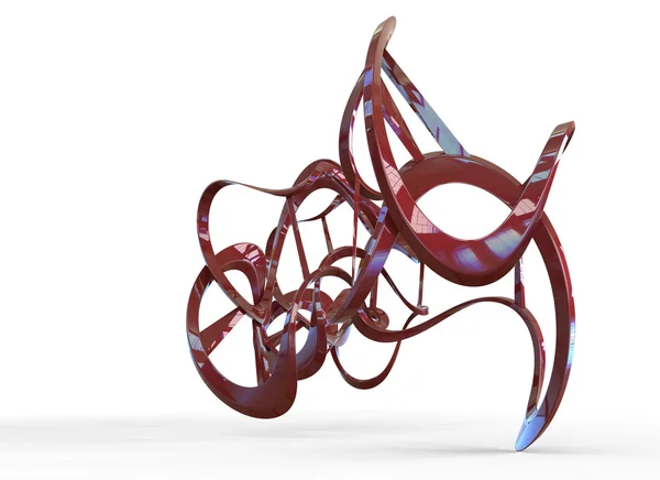 3D рендеринга абстрактних форм геометрії органічного вигляду — стокове фото