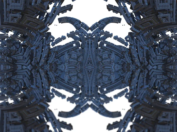 Cuatro fractal hacer abstracto composición geométrica-3d renderizado —  Fotos de Stock