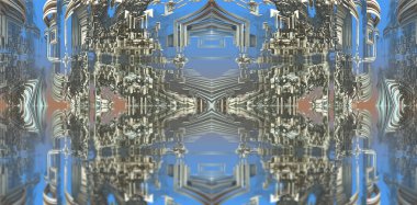 soyut geometrik bileşim 3 boyutlu yazılımda yapılır