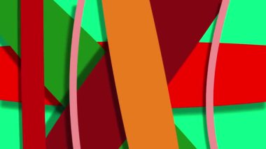 Sıvı Soyut Organik Biçimin Asgari Sanat Hareketi Biçimi Canlandırması