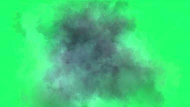  3D illüstrasyon - Yeşil ekranda bulut etkisi