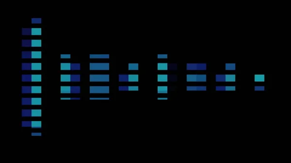 3D illustration - computer generated equalizer bars in waveform audio spectrum