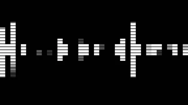 Müzik Bilgisayar Hesaplamaları Için Beyaz Renk Kullanan Ses Eşitleyici Çubukları — Stok fotoğraf