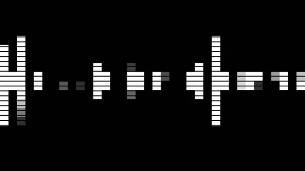 Audio Equalizer Bars Gebruiken Voor Muziek Computer Berekenen Witte Kleur — Stockfoto