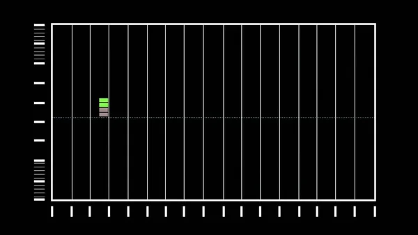 Audio Equalizer Bars Audio Frequentie Monitor Geluid Wav — Stockfoto