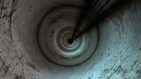 Túnel Animado Con Textura Rayada Wal — Foto de Stock