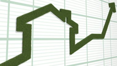 Ateş ve patlamayla dolu bir ev şeklinde yükselen ok.