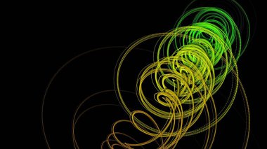 Spiral şekil dönüşlerinden oluşan bilgisayar