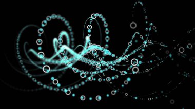 Spiral şekil dönüşlerinden oluşan bilgisayar