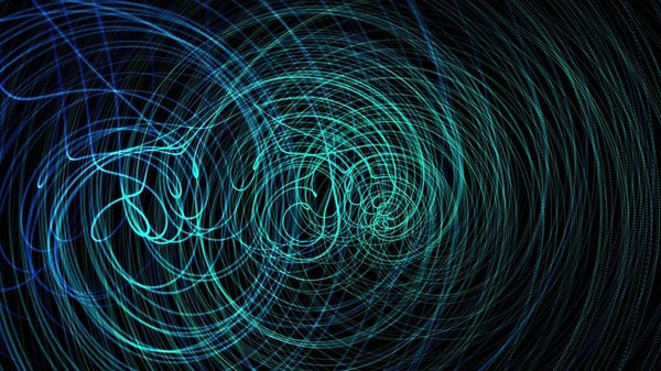 Computer Generated Spiral Shape Spins — Stock Photo, Image