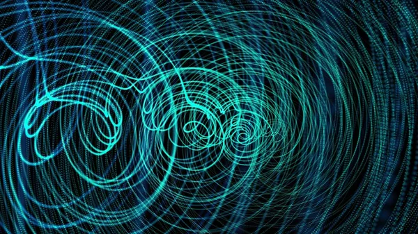Spiral Şekil Dönüşlerinden Oluşan Bilgisayar — Stok fotoğraf