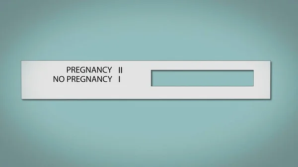 Illustration Pregnancy Test Action Two Lines Mean Pregnant — Stock Photo, Image