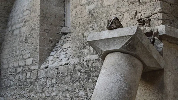 Illustrazione Vecchia Chiesa Rovina Rovine Raccapriccianti — Foto Stock