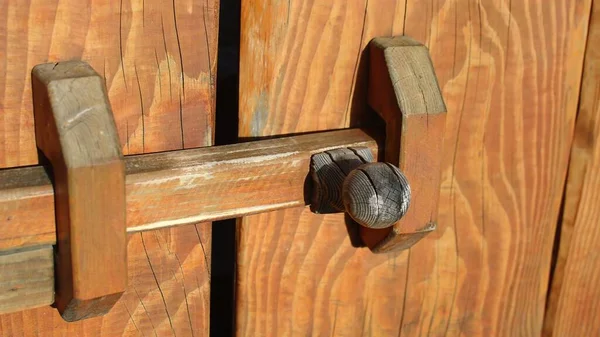 Illustration Close Open Ancient Door — Stock Photo, Image