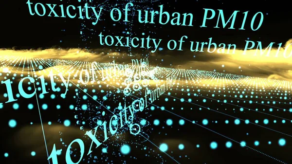 Ilustração Poluição Toxicidade Urban Pm10 Pm2 — Fotografia de Stock