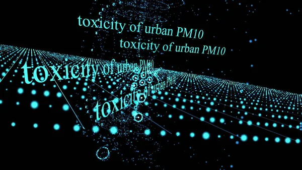 3d illustration - Air Pollution and Toxicity of Urban PM10,PM2.5