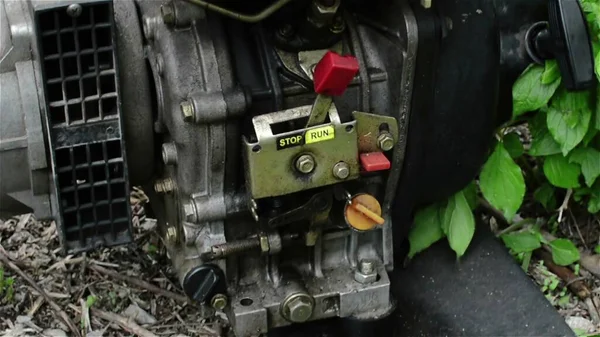 Ilustração Motor Velho Enferrujado Bomba Água — Fotografia de Stock