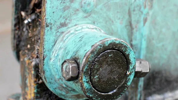 Illüstrasyon Eski Paslı Kirli Makine Parçalarını Kapat — Stok fotoğraf